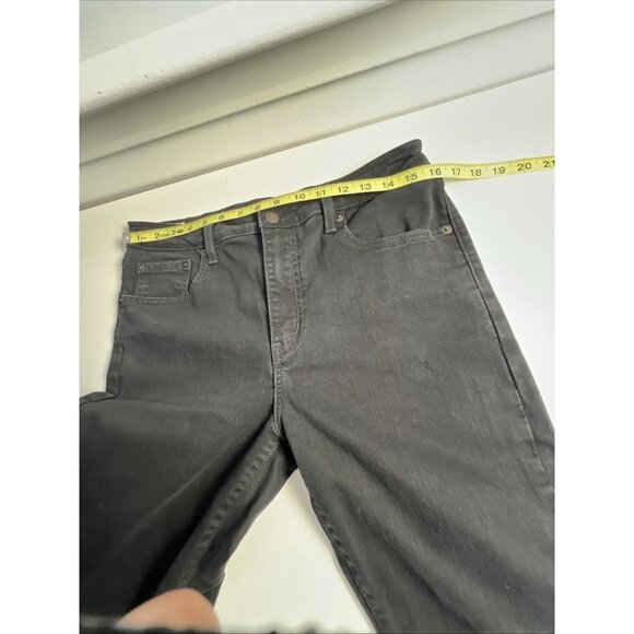 Levis Jeans Womens 32 Black 726 Flare High Rise Slim Premium Stretch‎ Denim - Picture 5 of 9